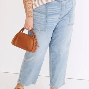 NWT Madewell Lisford Light Pull-On Relaxed Jeans 1X